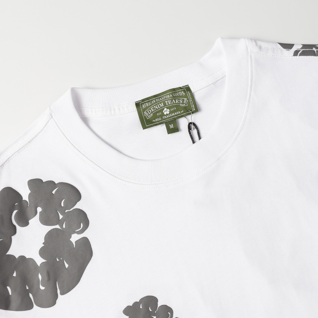 Ensemble short en denim blanc et gris