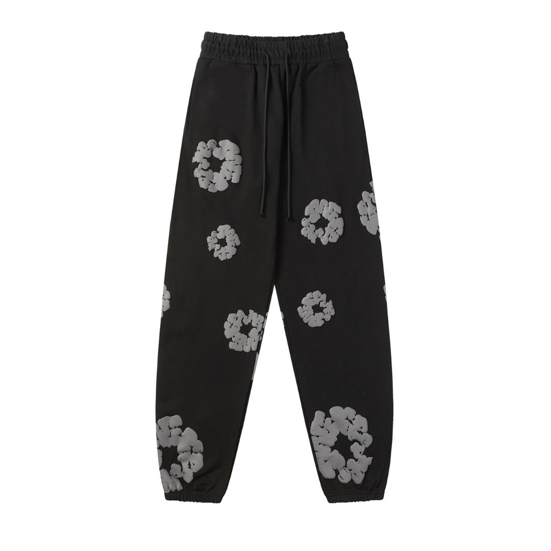 Survêtement en denim noir et gris