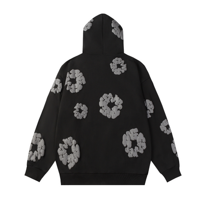 Survêtement en denim noir et gris