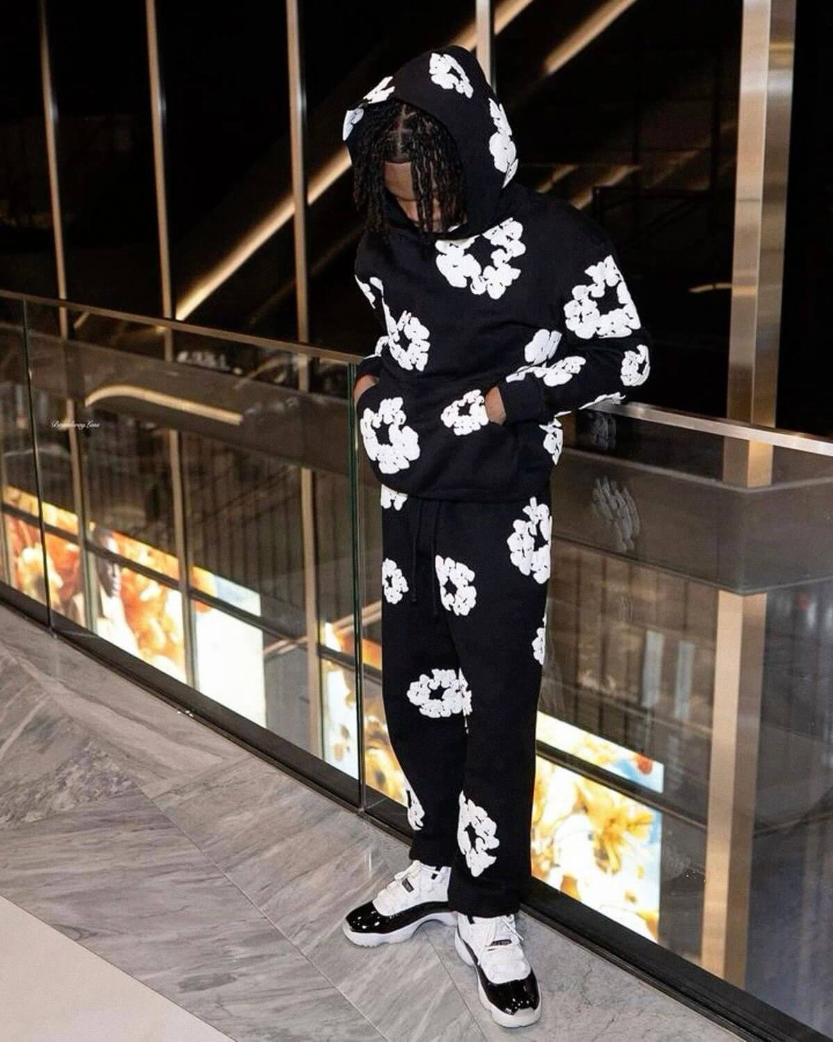 Survêtement en denim noir TRS