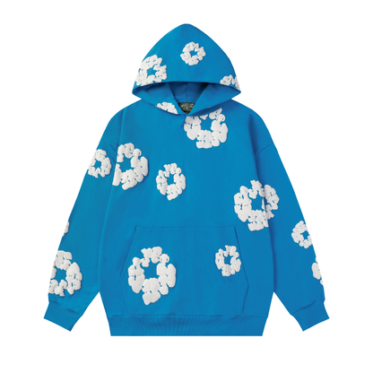 Survêtement en denim bleu éclatant