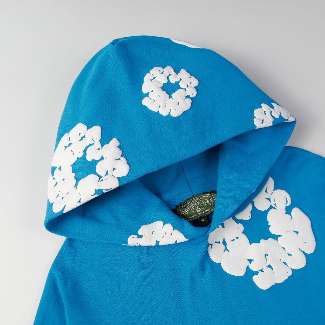 Survêtement en denim bleu éclatant