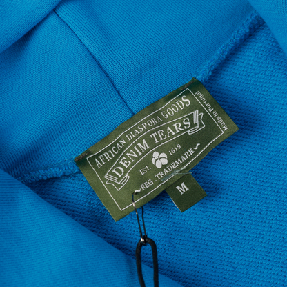 Survêtement en denim bleu éclatant