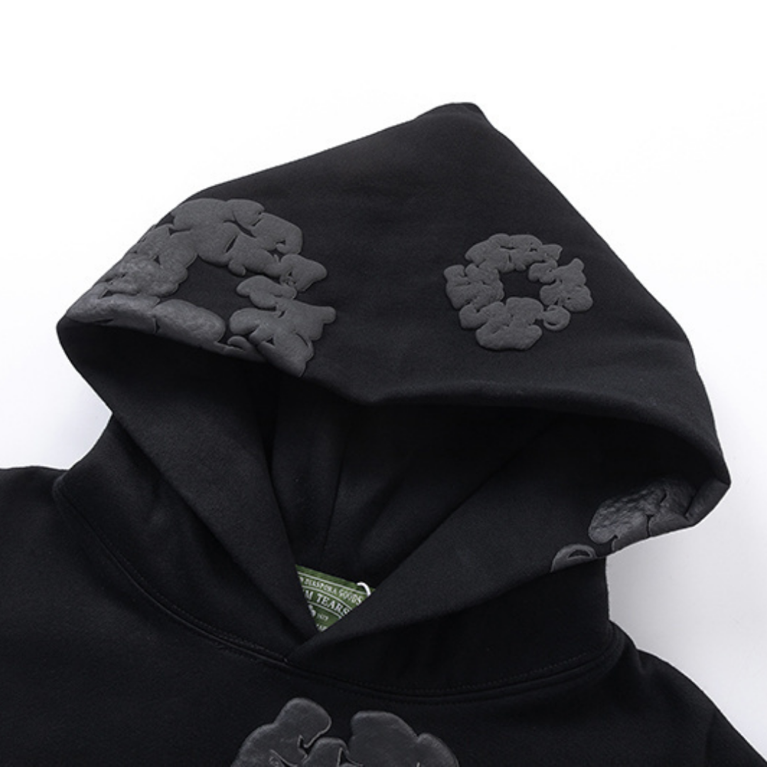 Ensemble de survêtement en denim noir