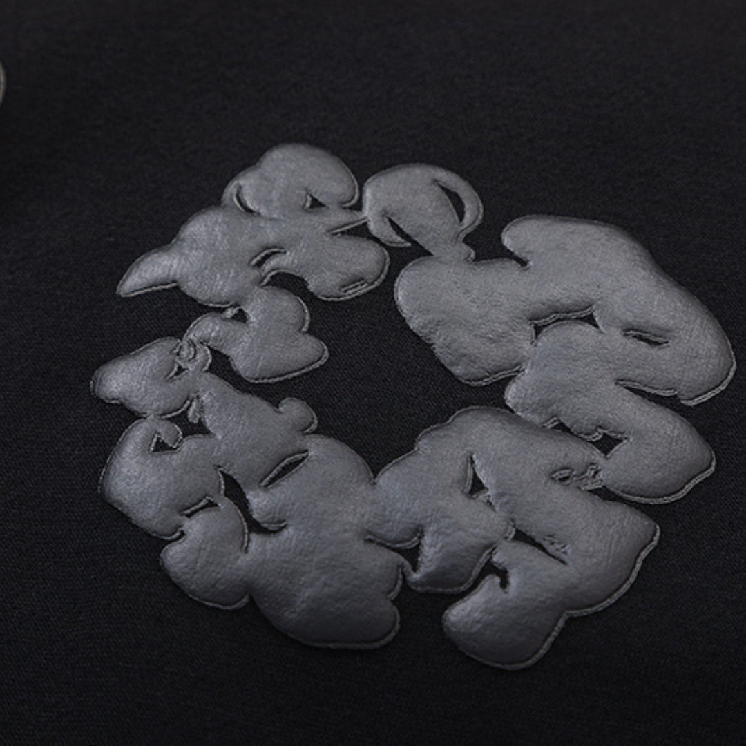 Ensemble de survêtement en denim noir