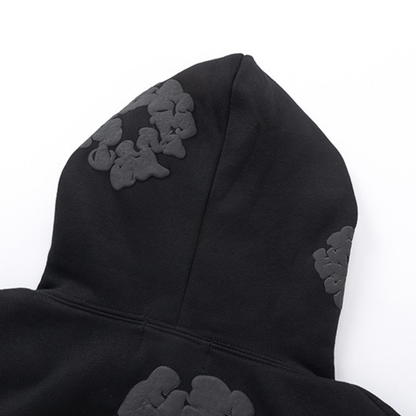 Ensemble de survêtement en denim noir