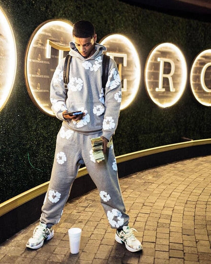 Survêtement en denim gris