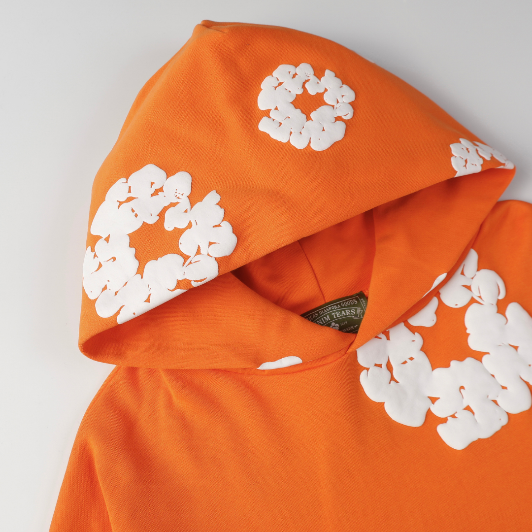 Survêtement en denim orange