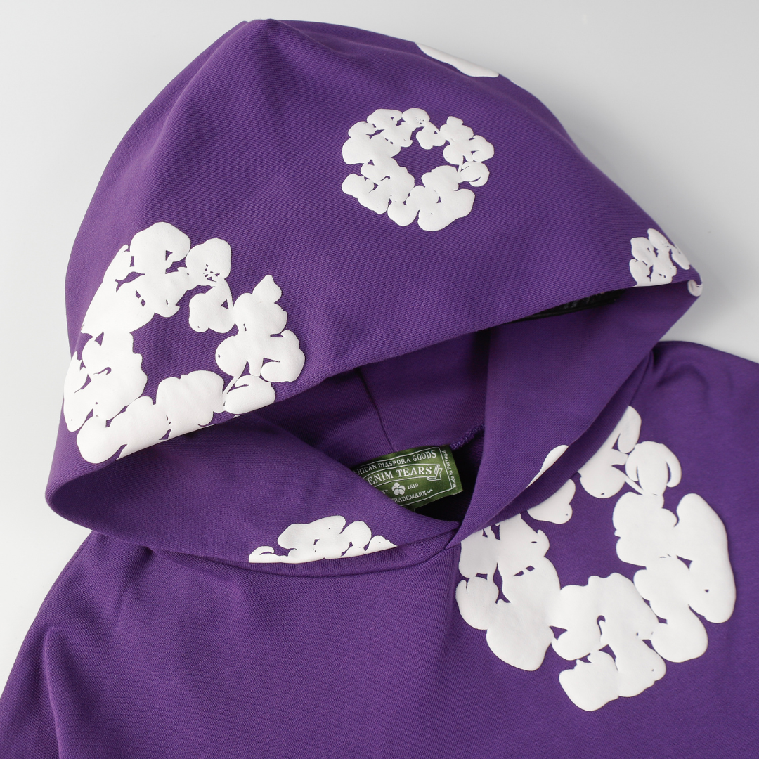 Ensemble de survêtement en denim violet