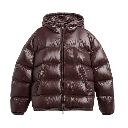 veste brillante bordeaux