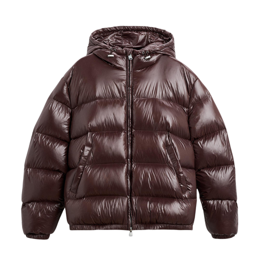 veste brillante bordeaux