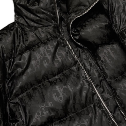 Veste noire monogrammée