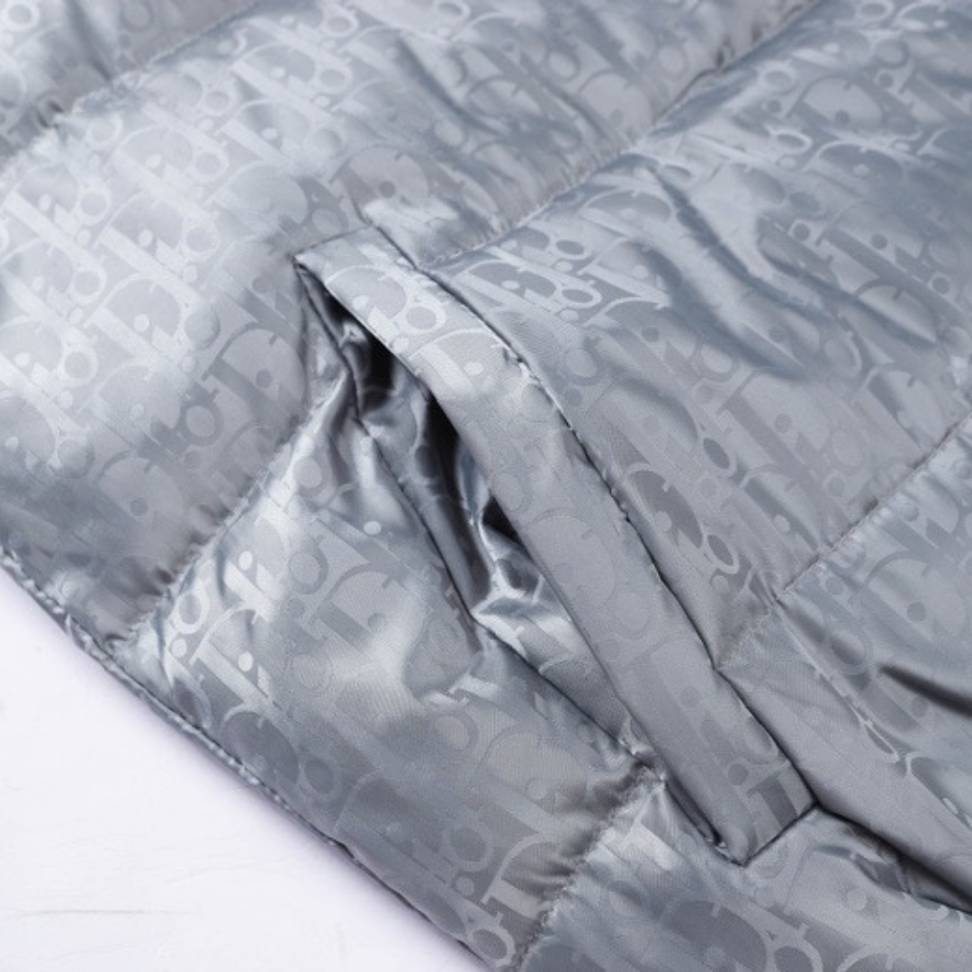 Veste grise monogrammée