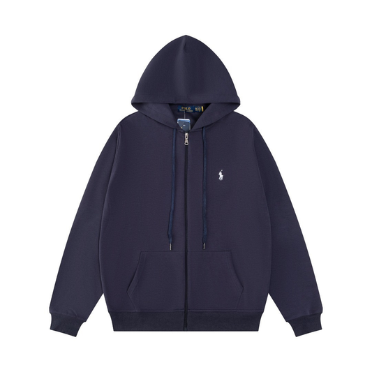 Sweat à capuche zippé Polo Navy