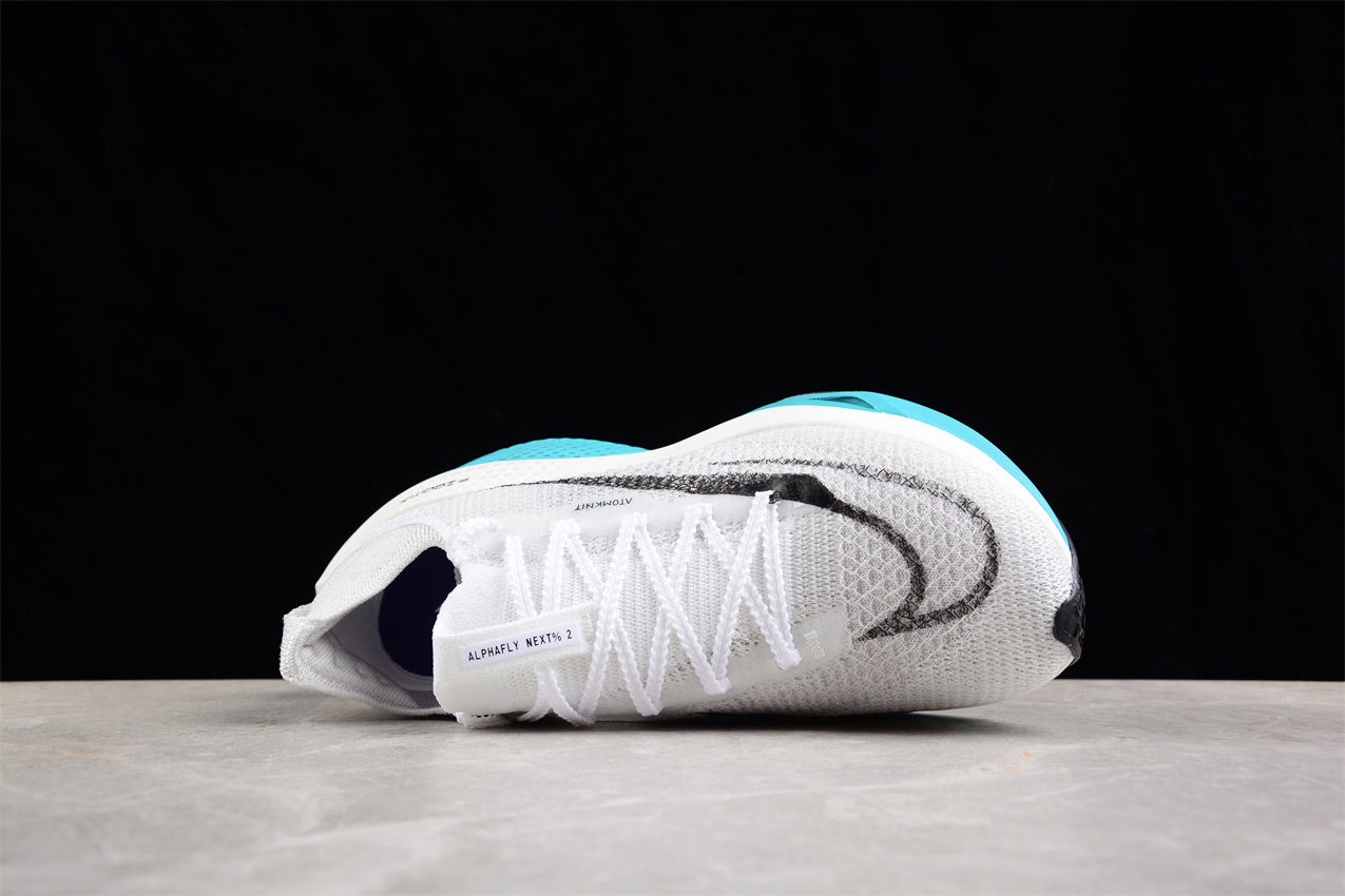 Zoom Alphafly NEXT% 2 Blanc et Turquoise