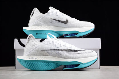 Zoom Alphafly NEXT% 2 Blanc et Turquoise
