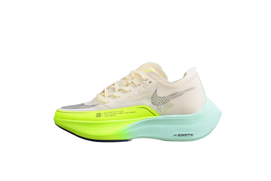 ZoomX Vaporfly NEXT% 2 Crème, Vert néon et Turquoise 