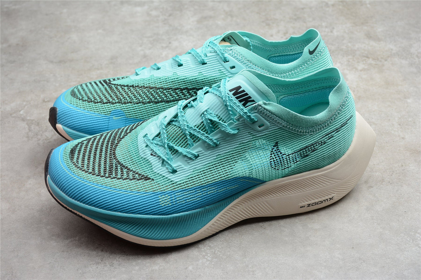 ZoomX Vaporfly NEXT% 2 Turquoise et Blanc