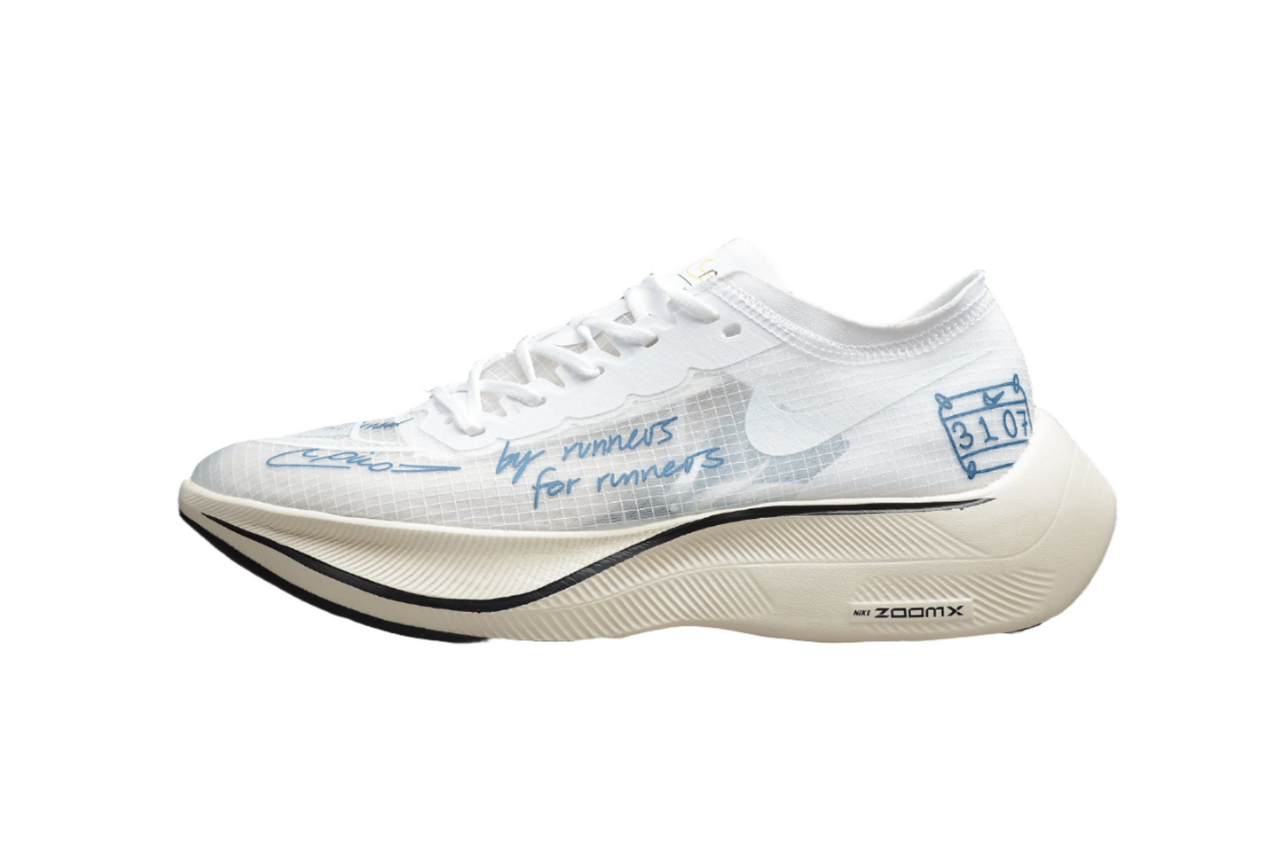 ZoomX Vaporfly NEXT% 2 Blanc et Bleu