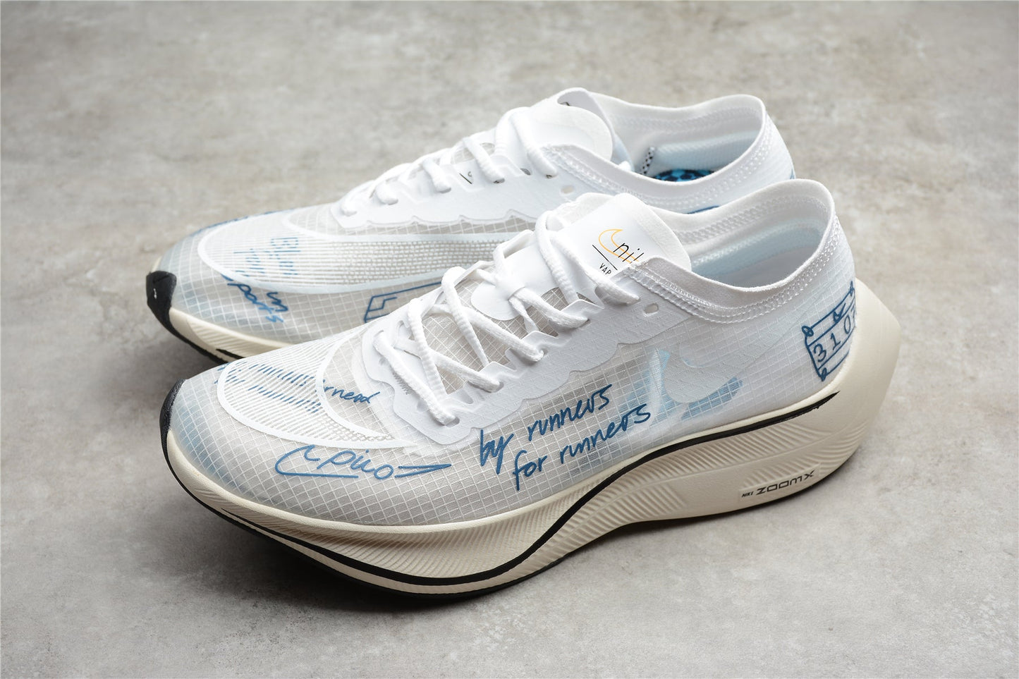 ZoomX Vaporfly NEXT% 2 Blanc et Bleu