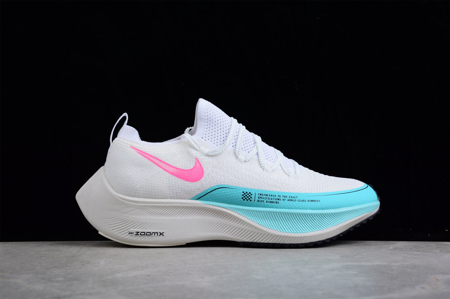 ZoomX Vaporfly NEXT% 2 Blanc, Rose et Turquoise